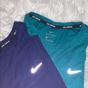 nike dri fit athletic running tops
